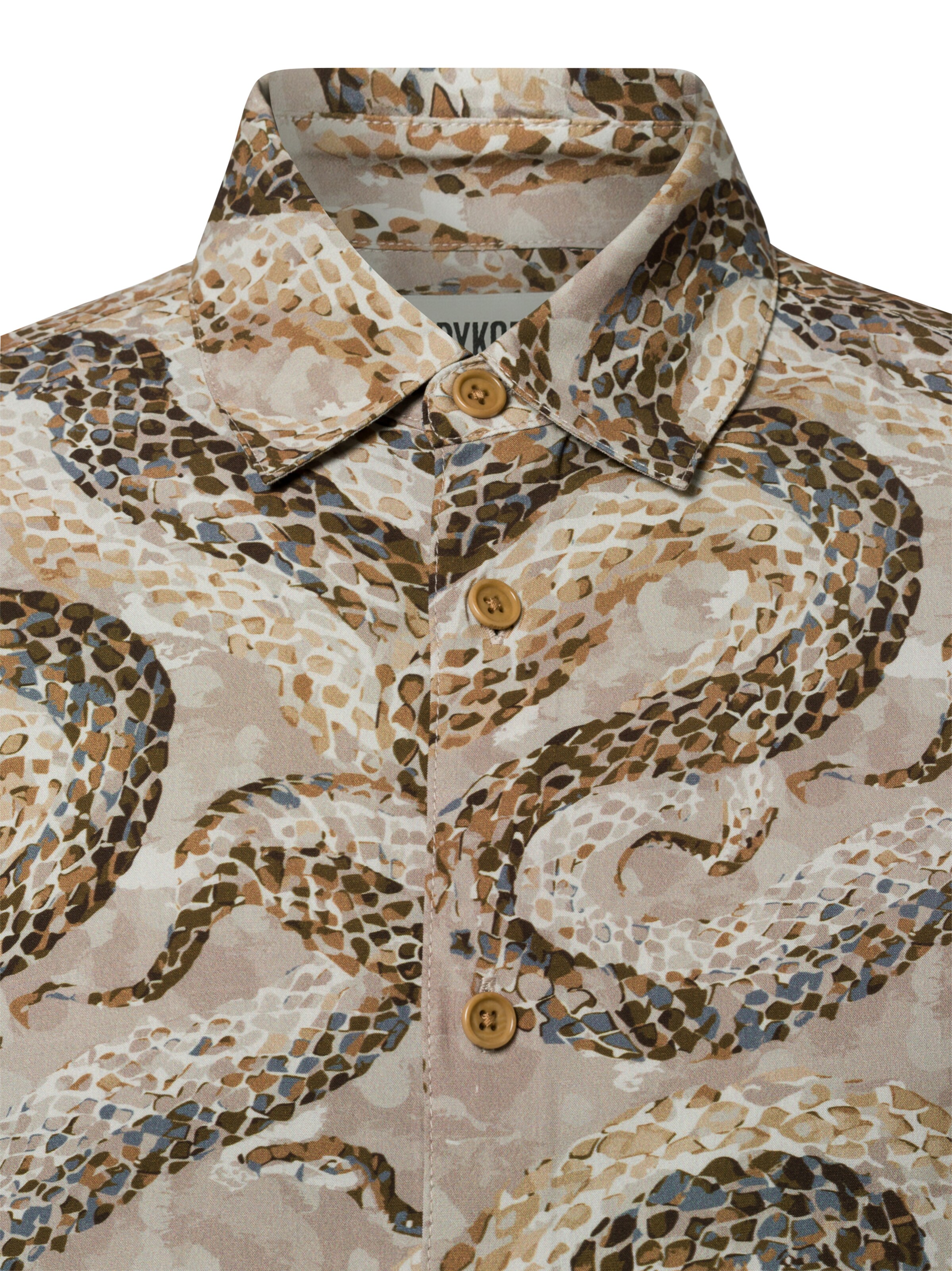 DRYKORN Comfort fit Overhemd 'Ramis' in Bruin