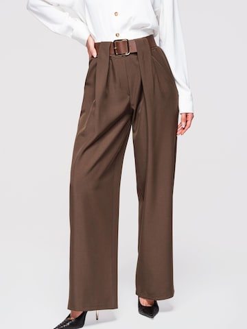 Ombre Wide leg Trousers in Brown