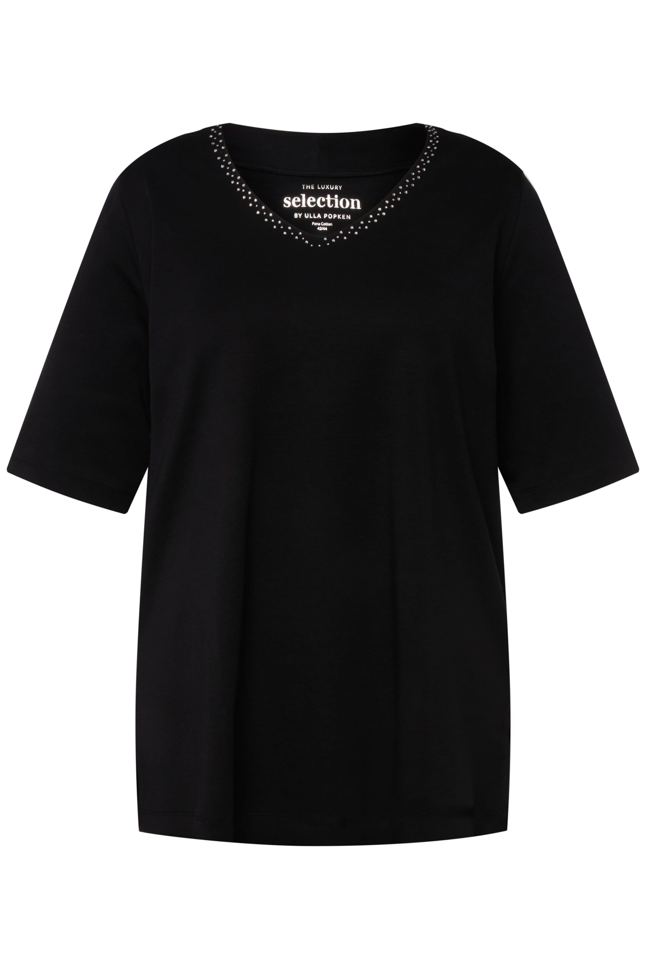 Ulla Popken Shirt in Black: front