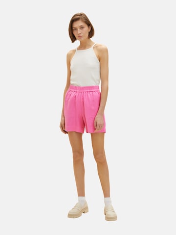 TOM TAILOR Loosefit Shorts in Pink