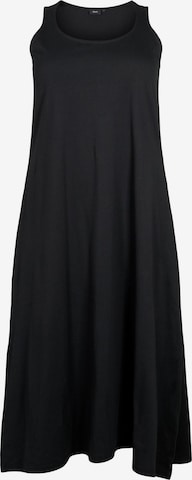 Zizzi Sommerkleid 'VMINA' in Schwarz: predná strana