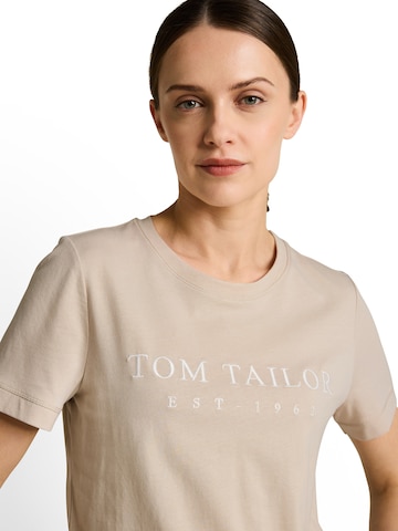 TOM TAILOR Majica | rjava barva