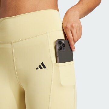 ADIDAS PERFORMANCE Skinny Sporthose 'Optime' in Gelb