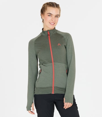 Whistler Athletic Fleece Jacket 'Nevados' in Green: front