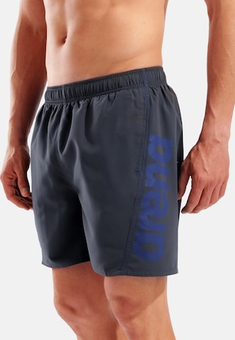 ARENA - Calções de banho 'Fundamentals Logo Boxer' em cinzento