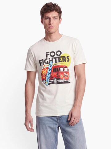 AMPLIFIED Regular fit Тениска в бяло: отпред