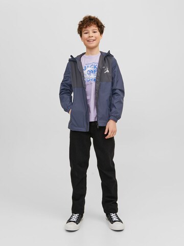 Jack & Jones Junior Prehodna jakna 'FILO' | modra barva: sprednja stran