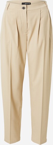 REPLAY - Pantalón plisado en beige: frente