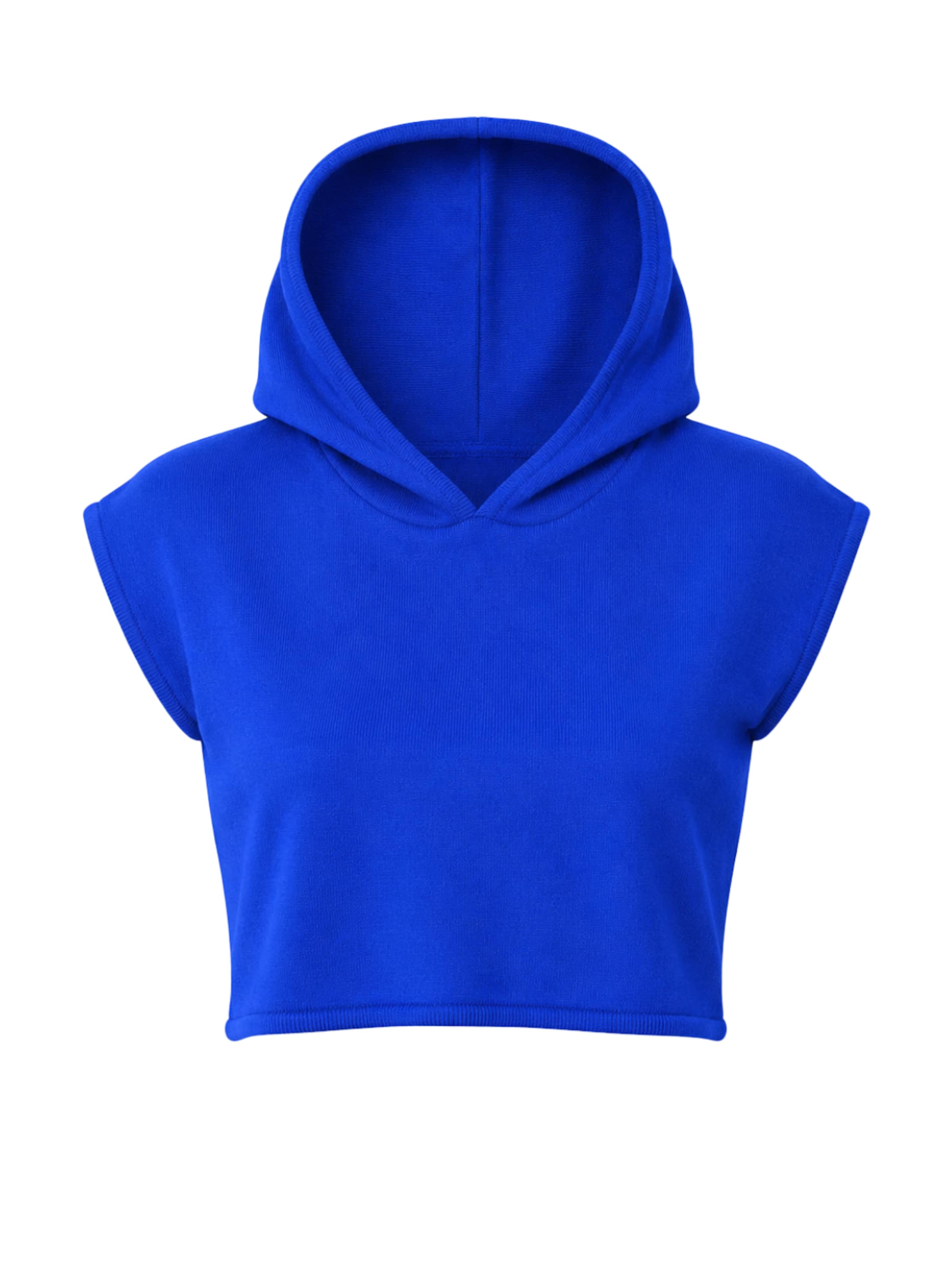 Süel knitwear - Top de punto 'Hanna Hoodie' en azul: frente