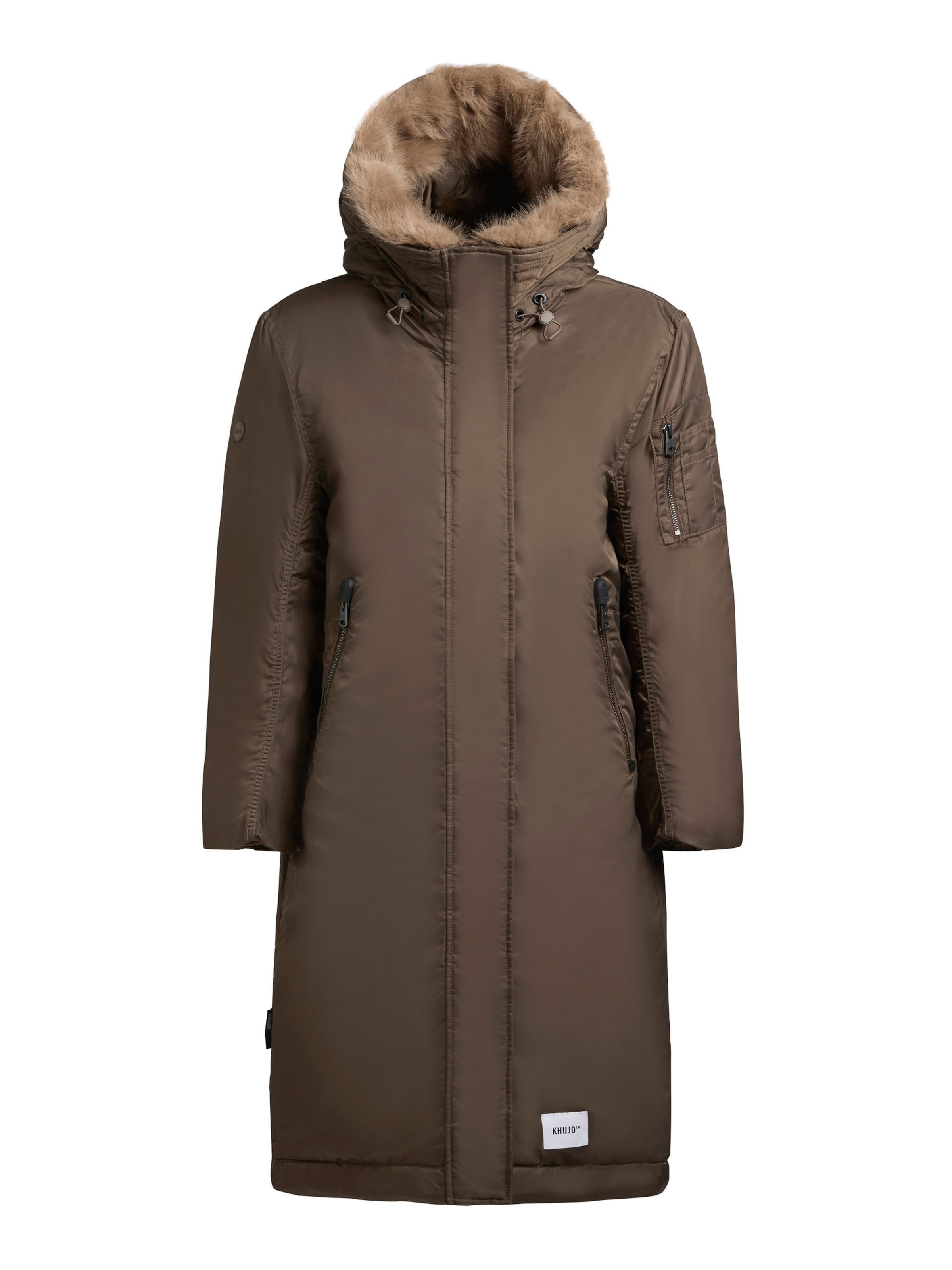 ruda khujo Žieminis paltas &#x27;Oliva&#x27;: priekis