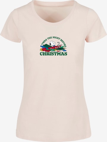 T-shirt 'Peanuts Night Before Christmas' Merchcode en rose : devant