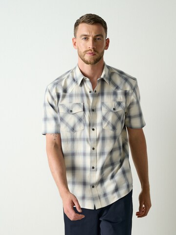 Next - Ajuste regular Camisa en azul: frente