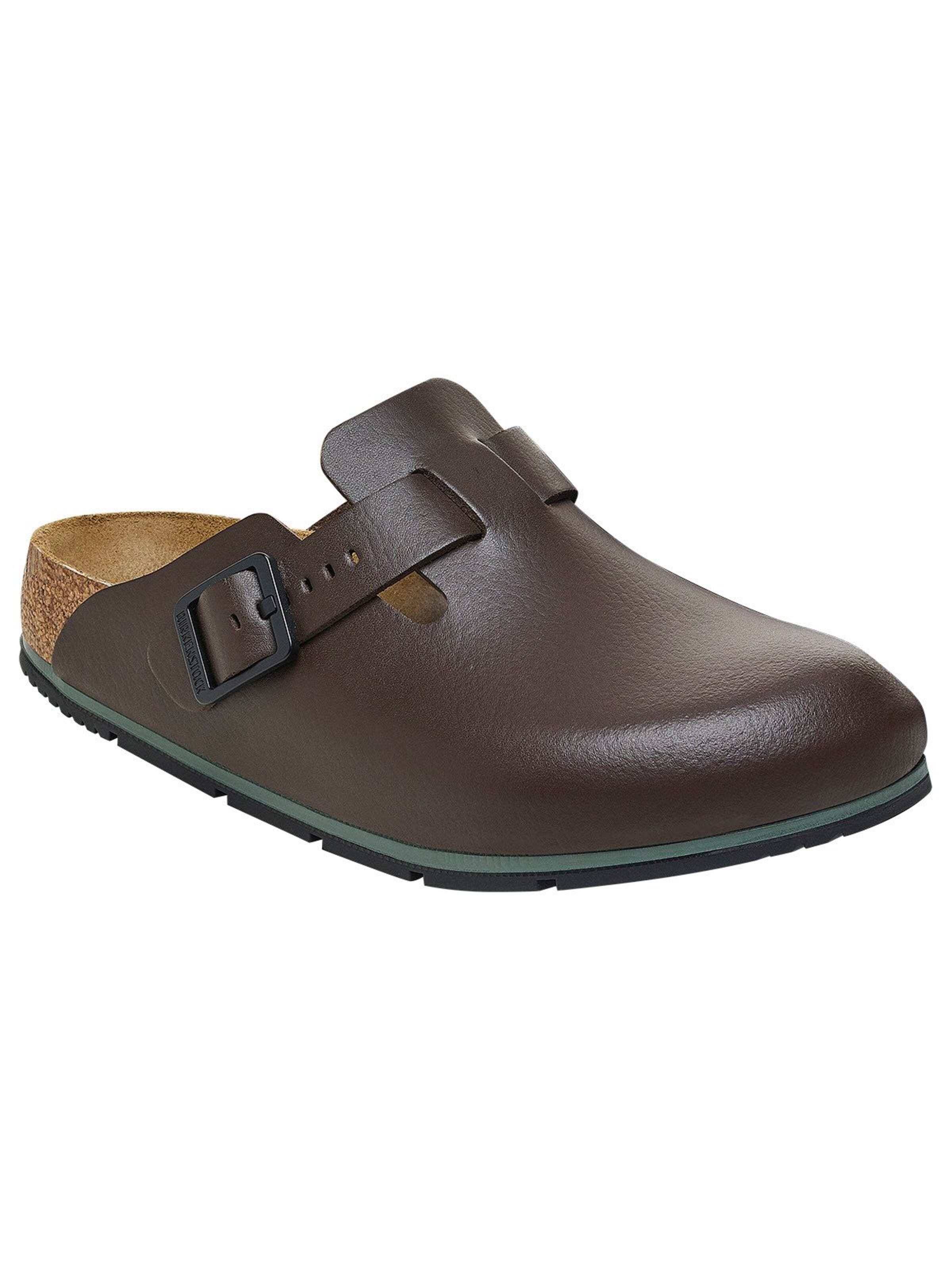 BIRKENSTOCK Pantolette 'Boston Pro' in Braun: Vorderseite