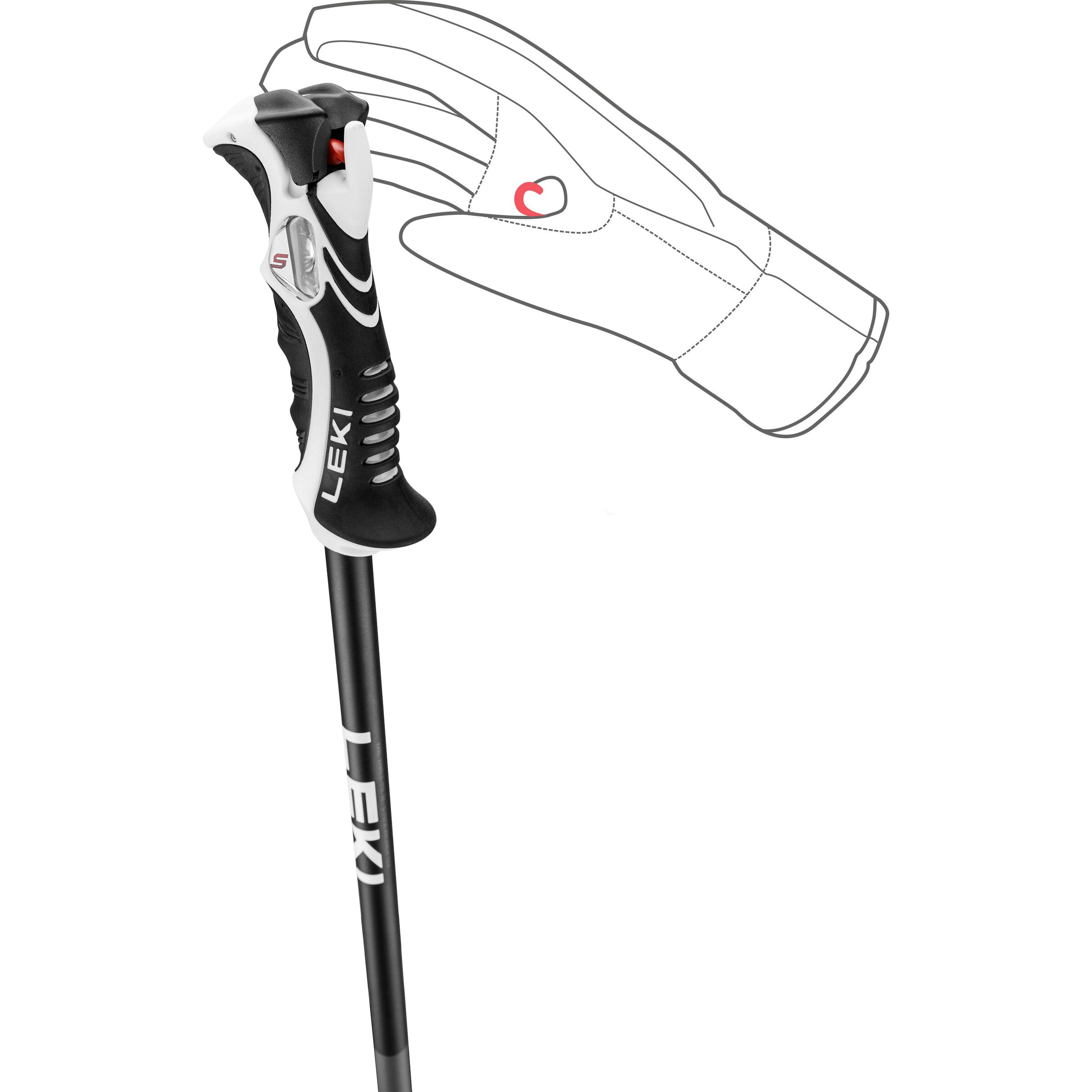 LEKI Skis 'Bold Lite' in Black