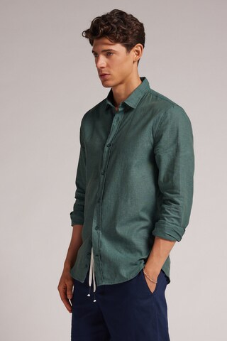 INTIMISSIMI Regular fit Button Up Shirt in Green