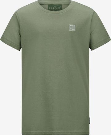 Retour Jeans T-shirt 'Chiel' i grön: framsida