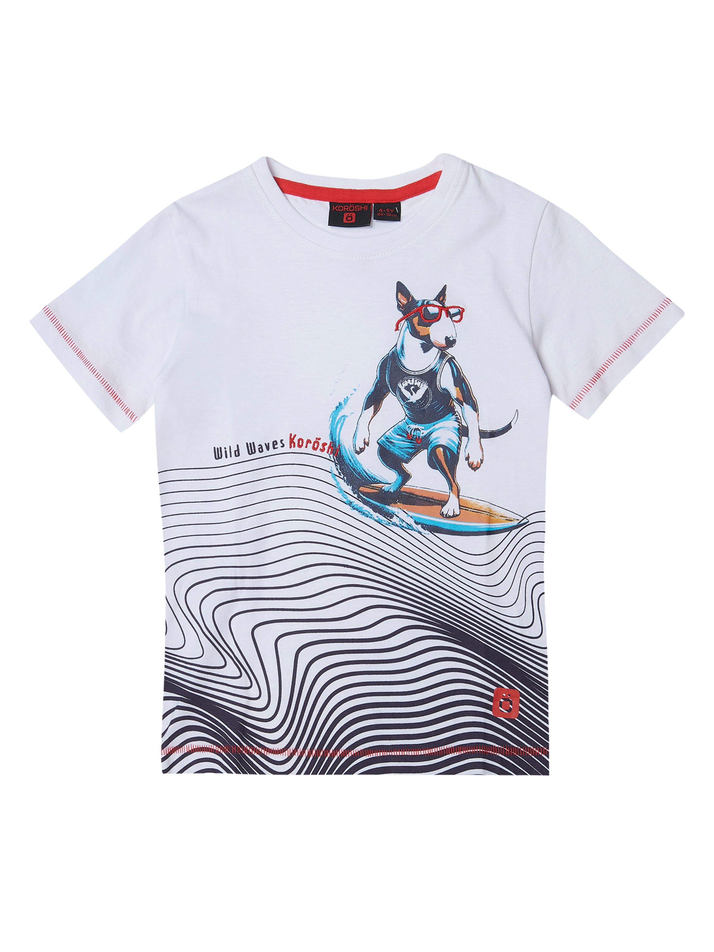 KOROSHI Tričko - Biela: predná strana