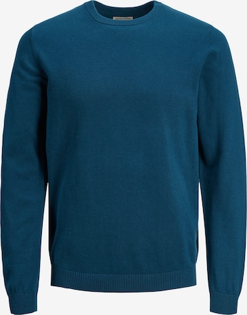 Jack & Jones Plus Sweater in Blue: front
