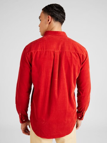 minimum - Regular Fit Camisa 'Walther 2.0' em vermelho