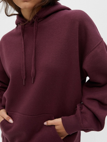 Pull&Bear Sweatshirt i rød