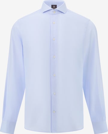 Coupe regular Chemise Boggi Milano en bleu : devant