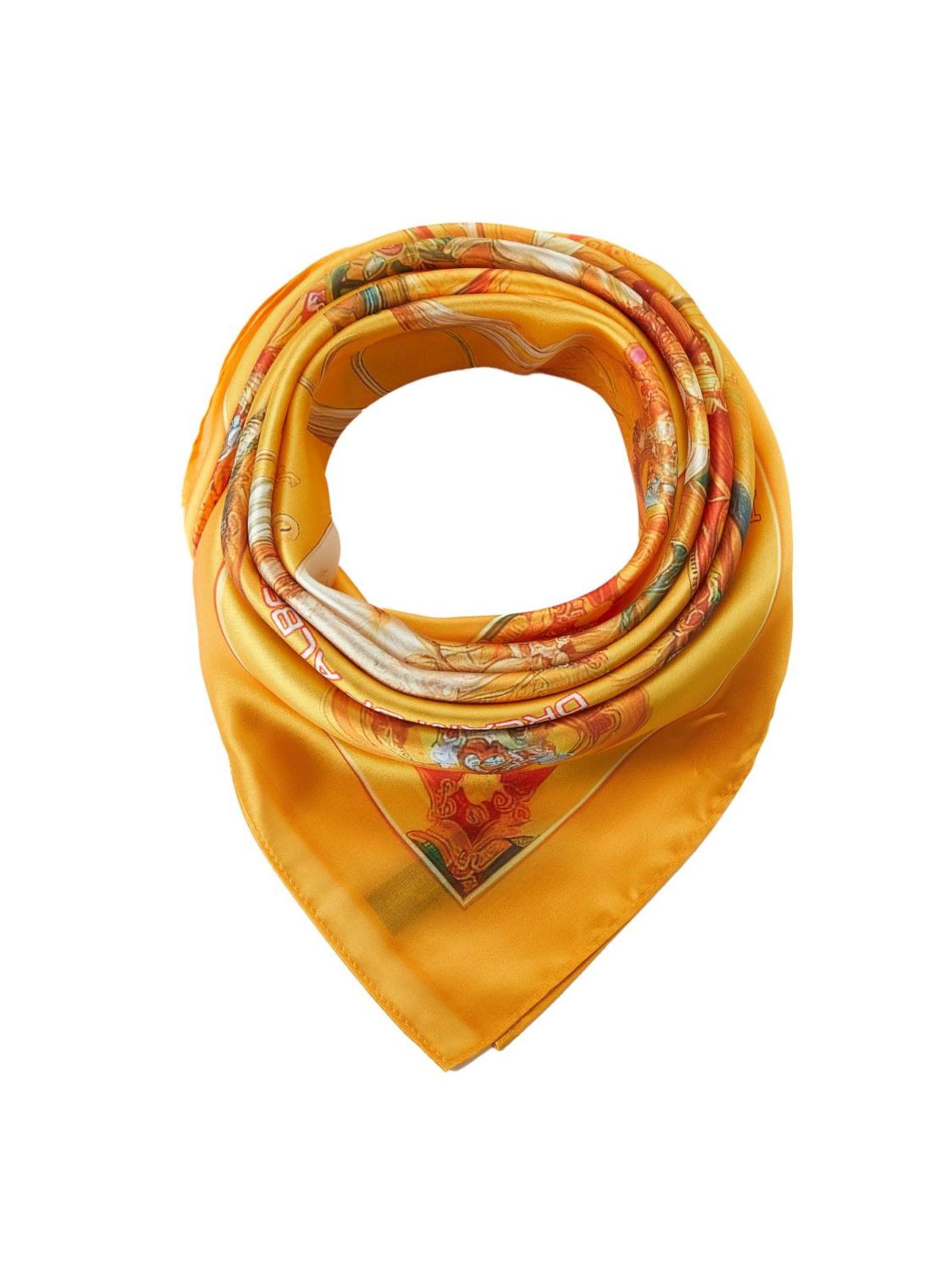 alberto cabale Schal 'Dream Garden Cléo' in Gelb: Vorderseite