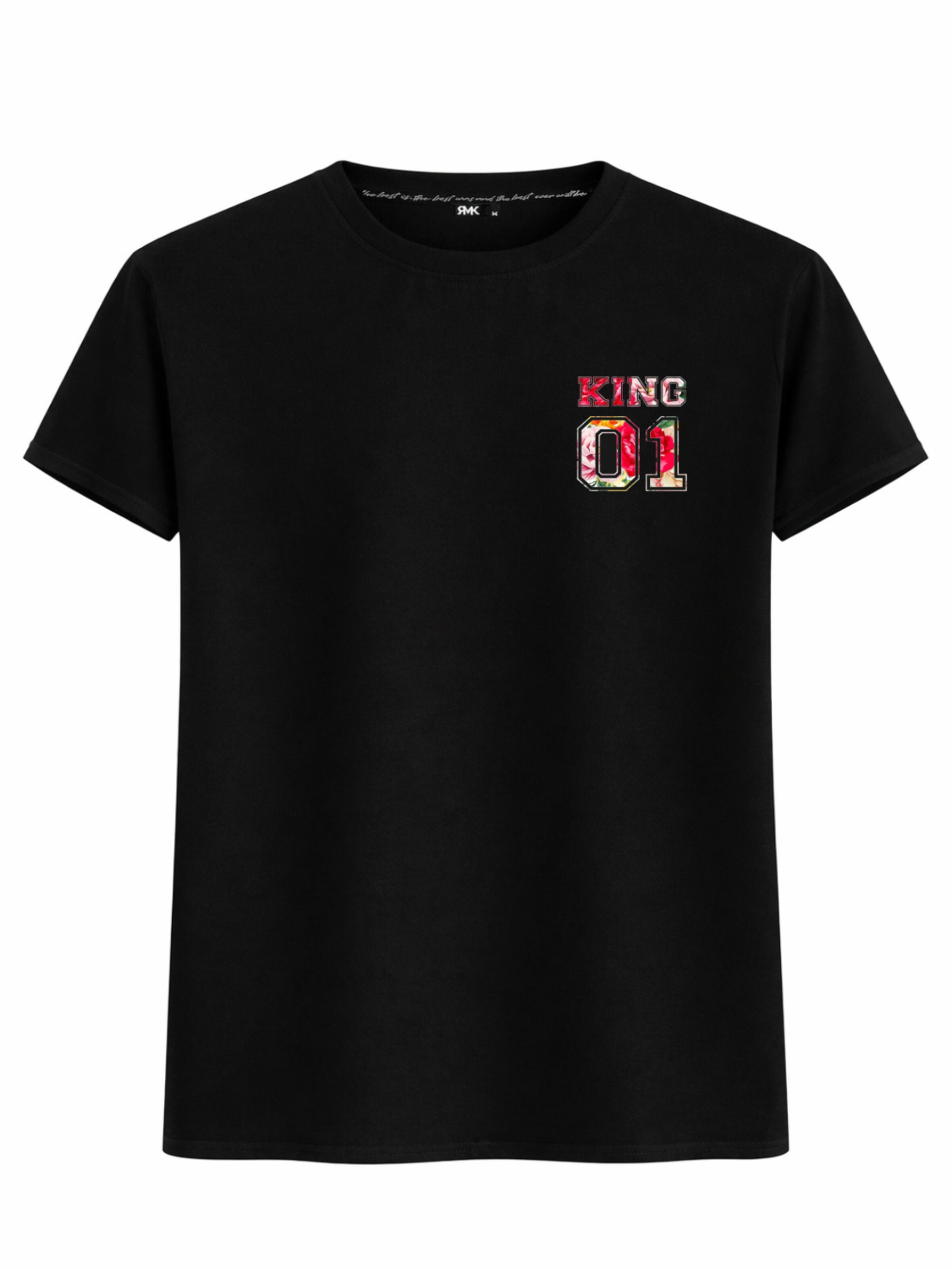 RMK Shirt 'King 01'‌‌‌‌‌‌‌ in Schwarz: Vorderseite