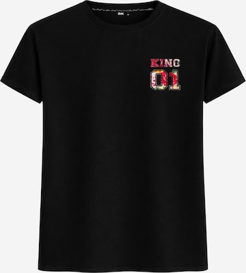 RMK Shirt 'King 01' in Schwarz: Vorderseite