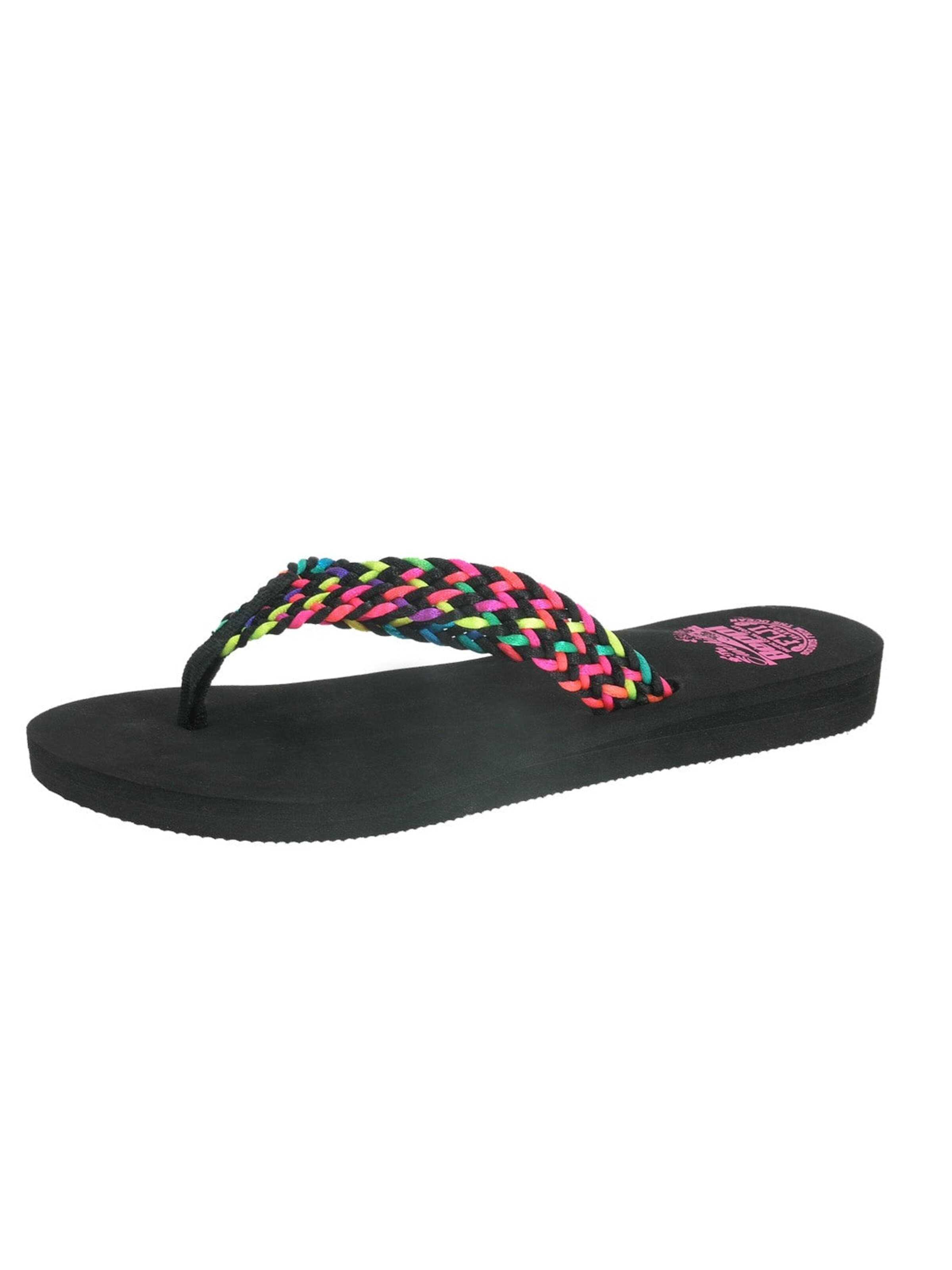 Beppi Teenslipper 'Thong Slipper' in Zwart: voorkant