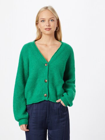 VERO MODA Knit Cardigan 'YVONNE' in Green: front