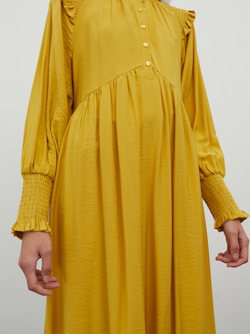 EDITED Shirt Dress 'Mascha' in Yellow