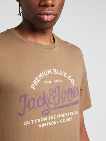 JACK & JONES Тениска 'BLULOUIE' в кафяво