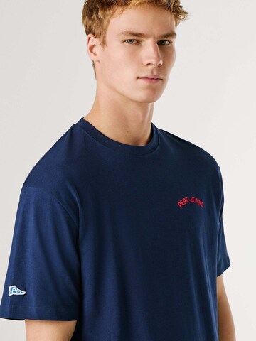 T-Shirt 'Gideon' Pepe Jeans en bleu