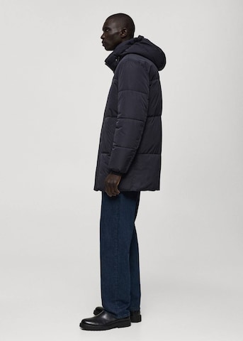 MANGO MAN Winter Jacket 'Campi' in Blue