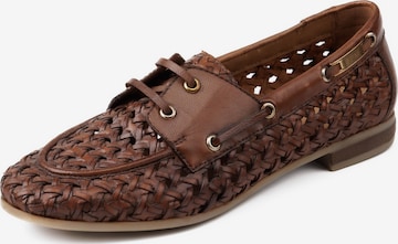 5PM Moccasins 'GAËLLE' in Brown: front
