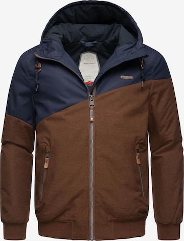 Ragwear Winter Jacket 'Wings' in Brown: front