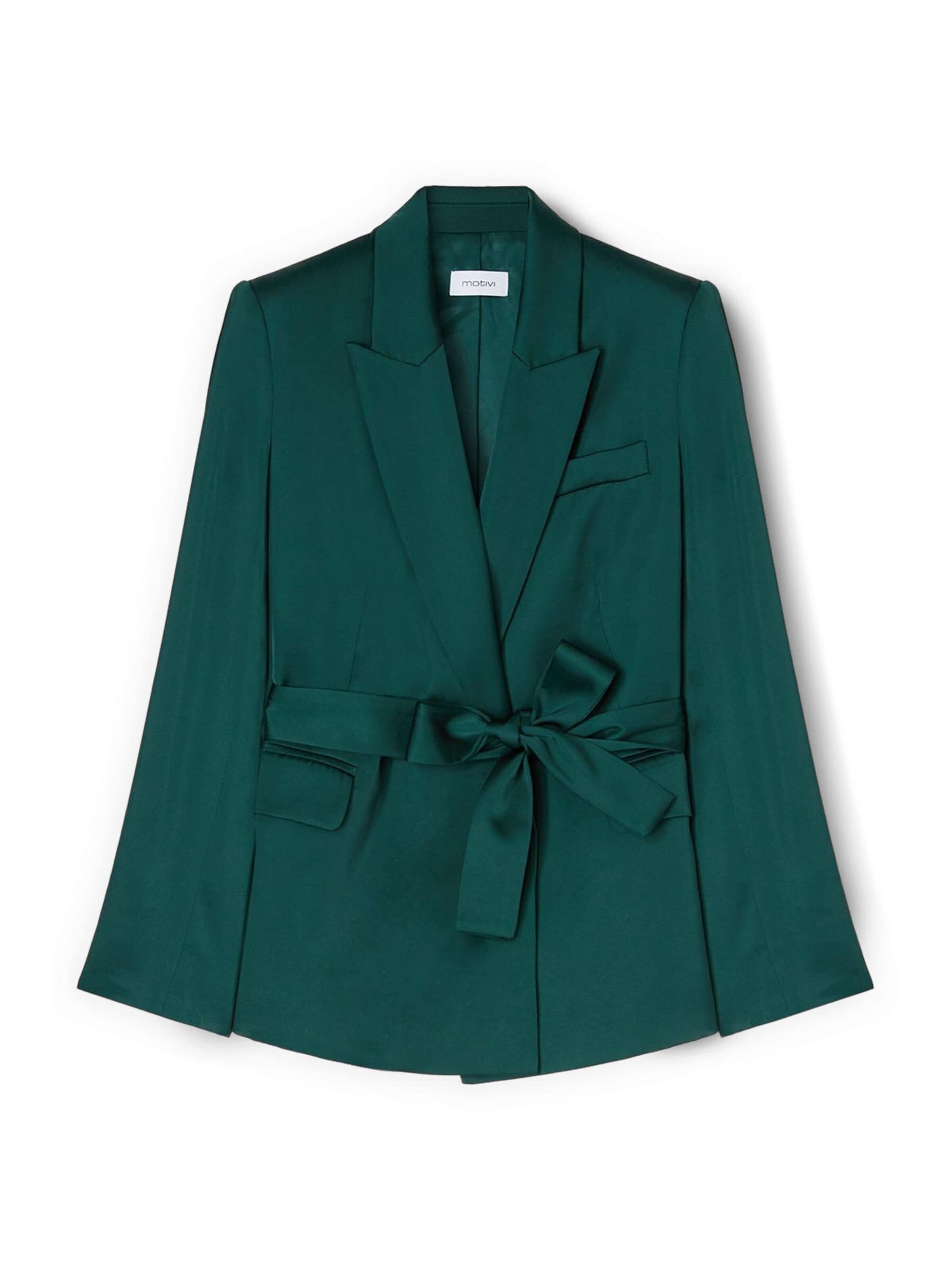 MOTIVI Between-Season Jacket in Green: front