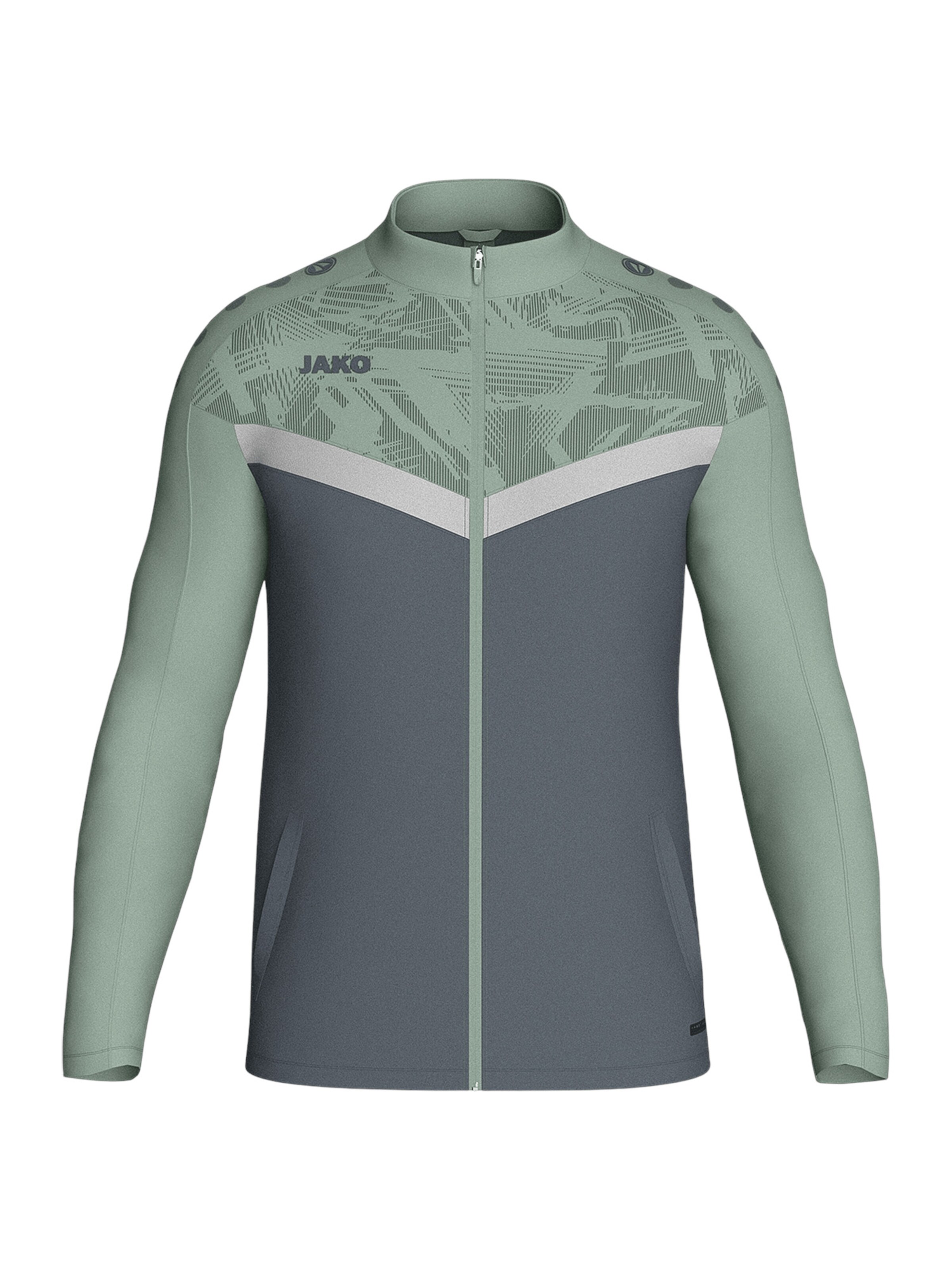JAKO Sportjacke in Grau: Vorderseite