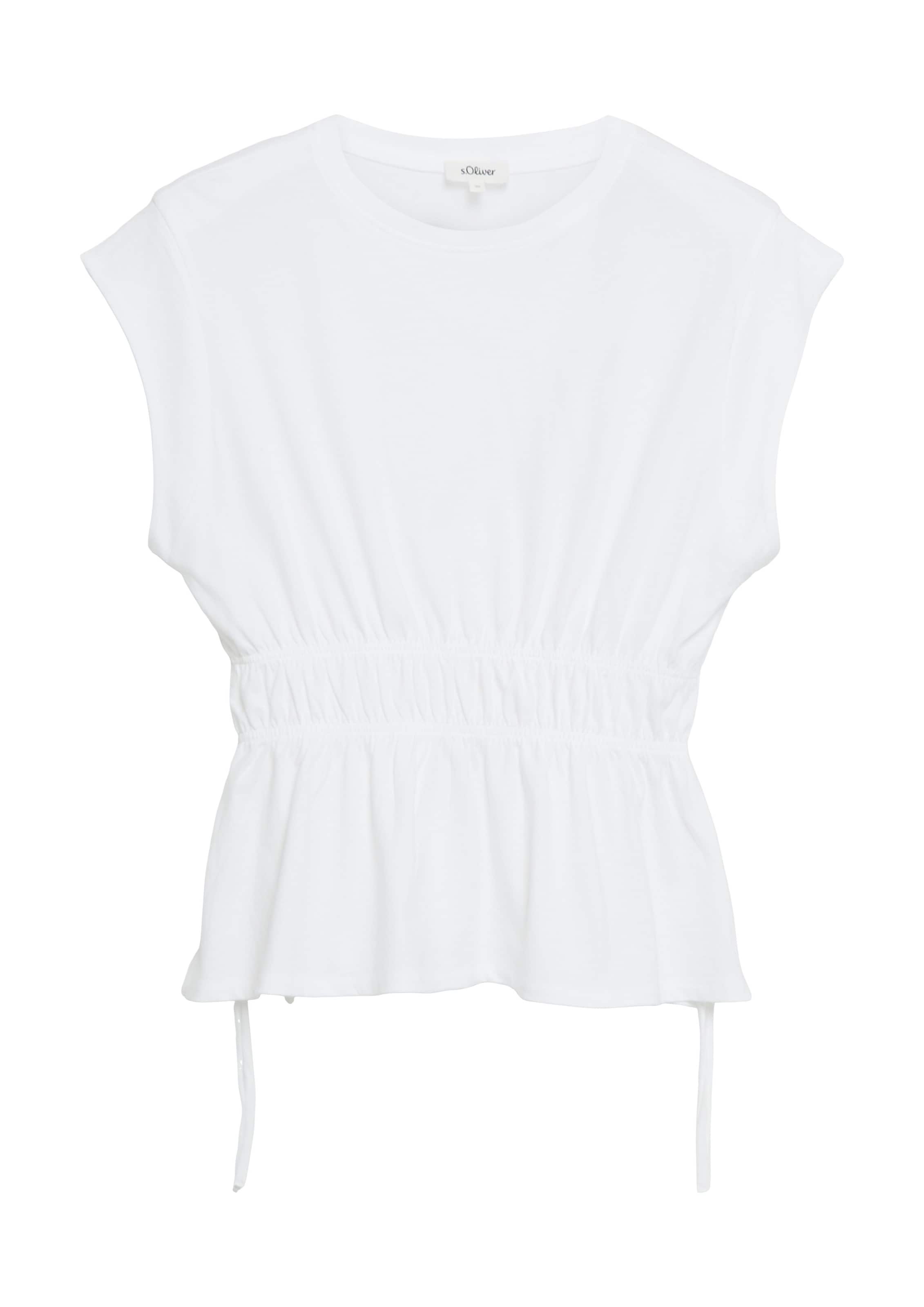 T-shirt s.Oliver en blanc : devant