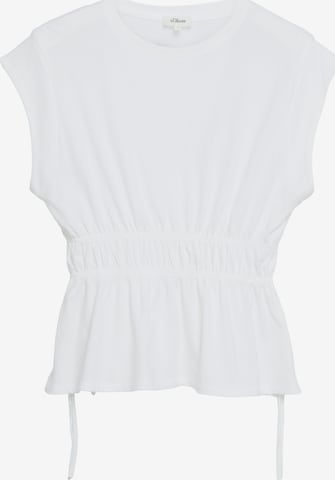 T-shirt s.Oliver en blanc : devant