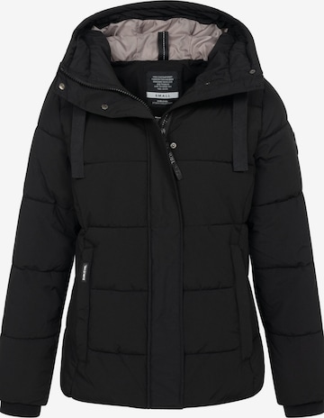 Sublevel Winterparka 'Winter Jacke Puffer Parka Steppjacke Lange Winter Mantel Warm gesteppt' in Schwarz: Vorderseite