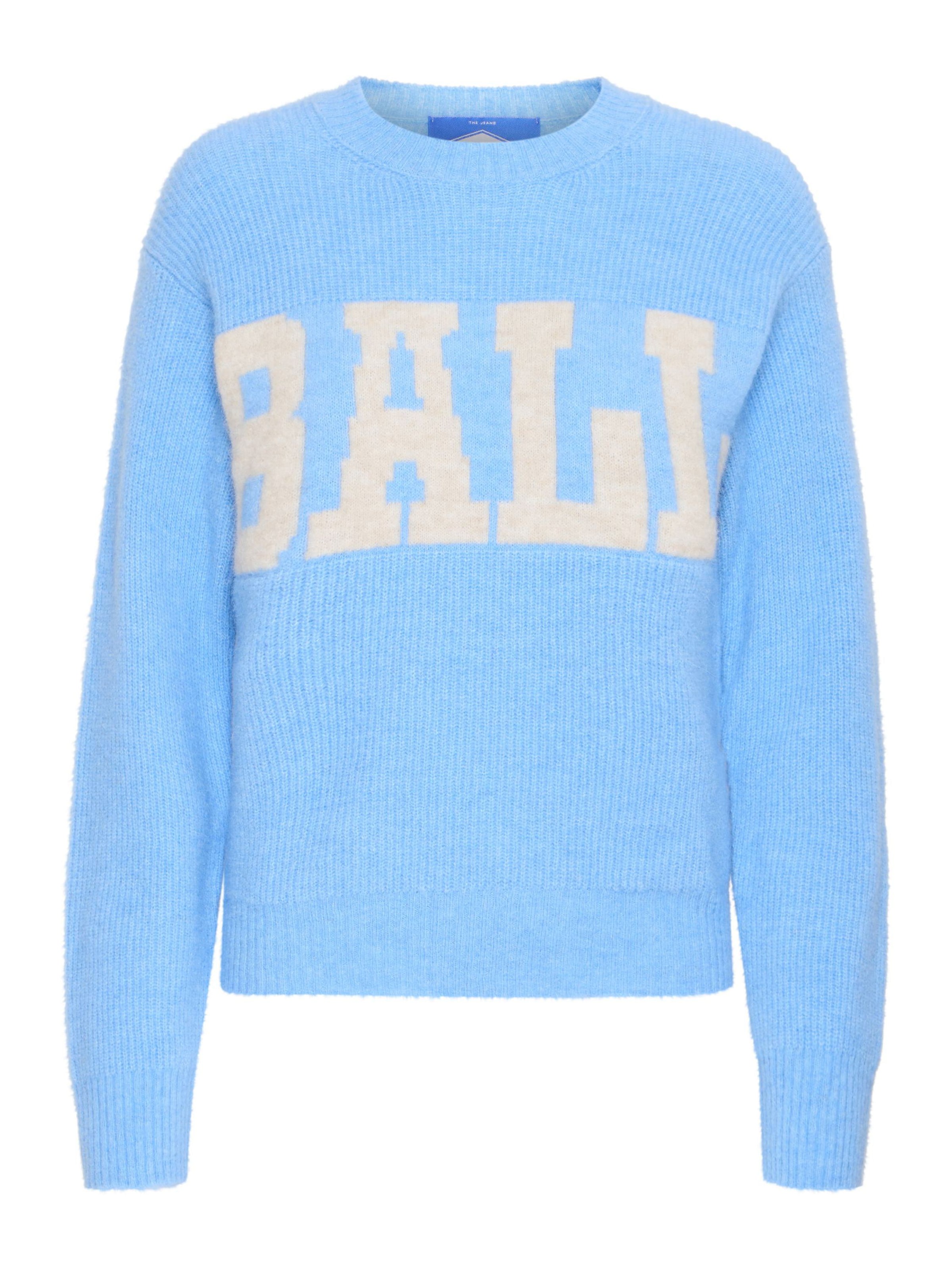 Ball Trui ' BASTACY PULLOVER ' in Blauw: voorkant