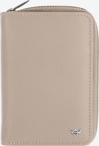 Porte-monnaies 'Madrid' GOLDEN HEAD en gris : devant