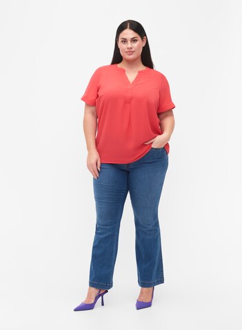 Zizzi Bluse 'Vanni' in Rot