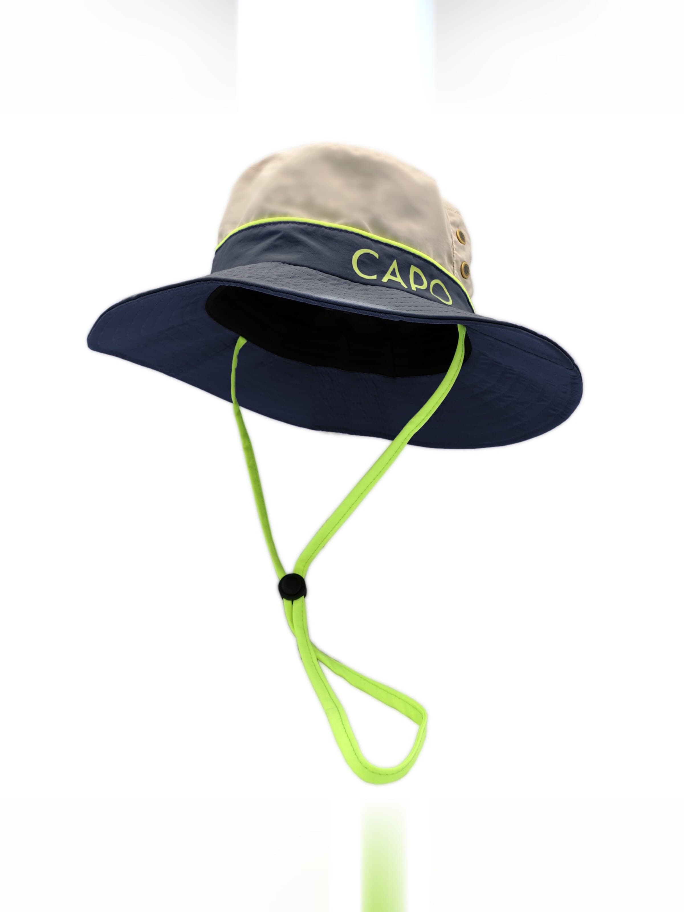 CAPO Hat 'Fischerhut, große Krempe, Neon UV 50' in Blue: front