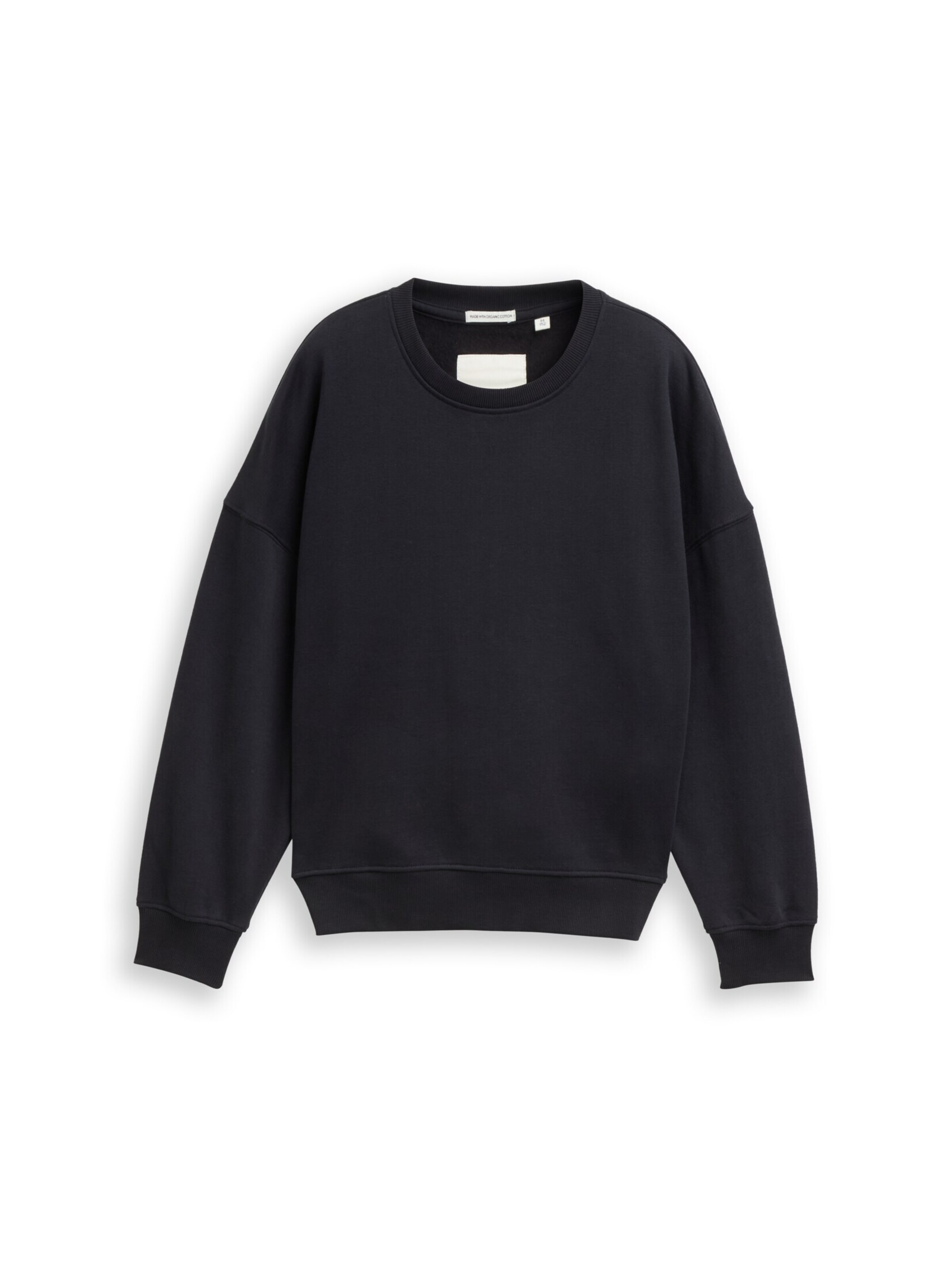 TOM TAILOR Sweatshirt in Black: front