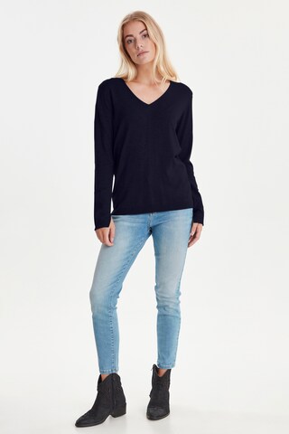 PULZ Jeans Sweater 'PZSARA L/S' in Blue
