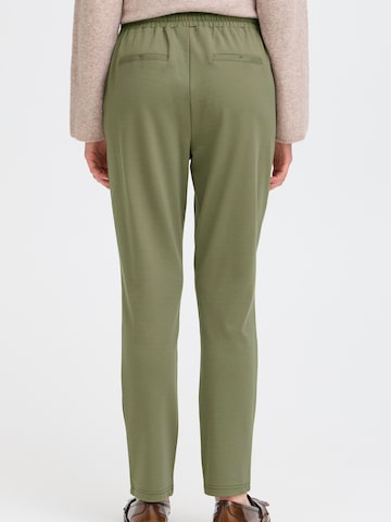 Fransa Tapered Bandplooibroek 'FRZASTRETCH 1' in Groen