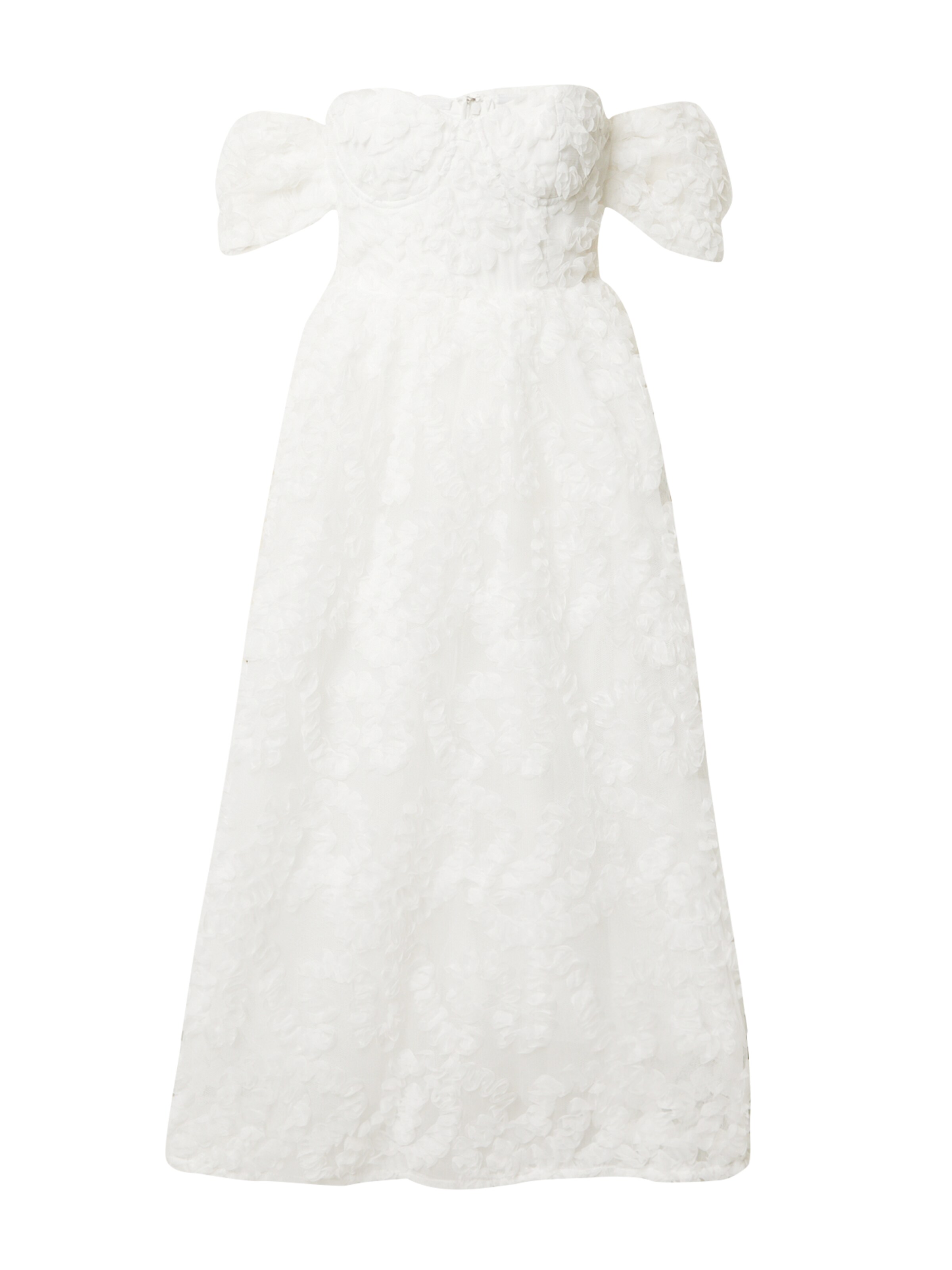 True Decadence Cocktail Dress in White: front