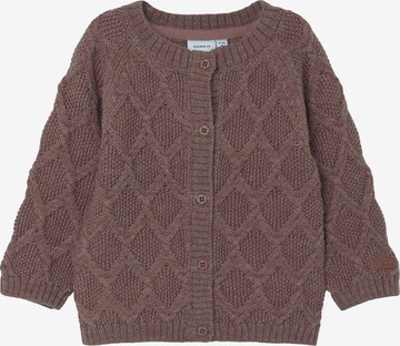 NAME IT Knit cardigan in Brown: front